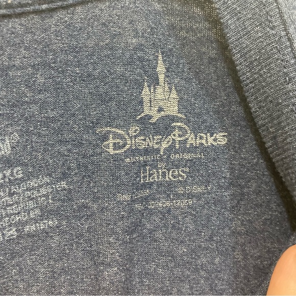 Disney 2XL Hanes Disney Parks Mikey mouse in Mikey silhouette blue heathered tee - Picture 6 of 6